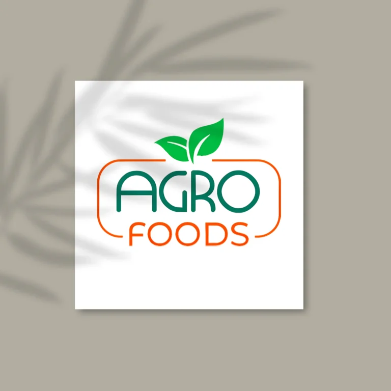 Custom logo design for Agro-Foods, reflecting natural, organic, and agricultural branding elements.