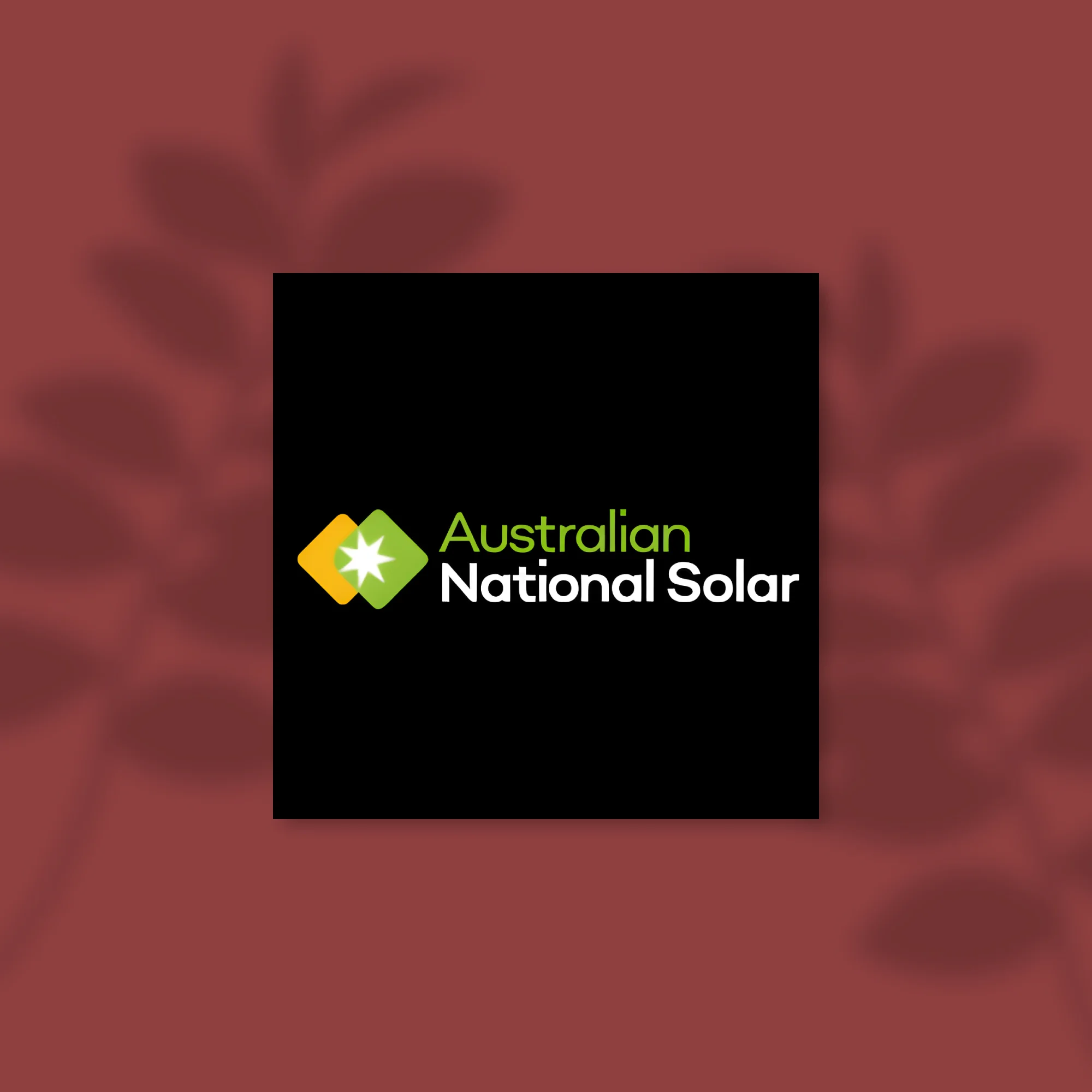 Custom logo design for Australian National Solar, featuring clean lines and solar-inspired elements in a modern, eco-friendly style.