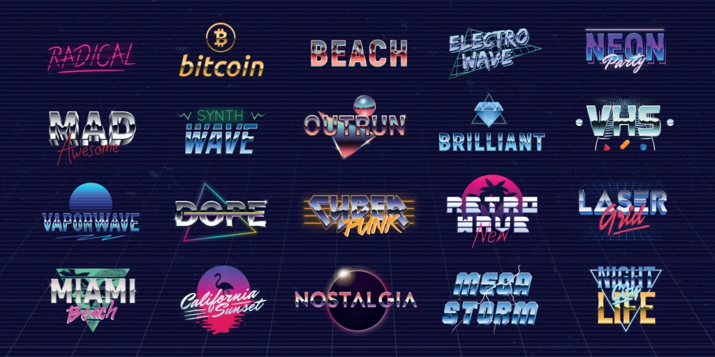 Retro-inspired logo design with modern elements, a popular trend in Australian branding 2025.