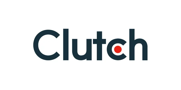 Clutch logo showcasing trusted agency directories and client reviews.