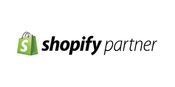 Shopify Partner badge highlighting our e-commerce branding capabilities.